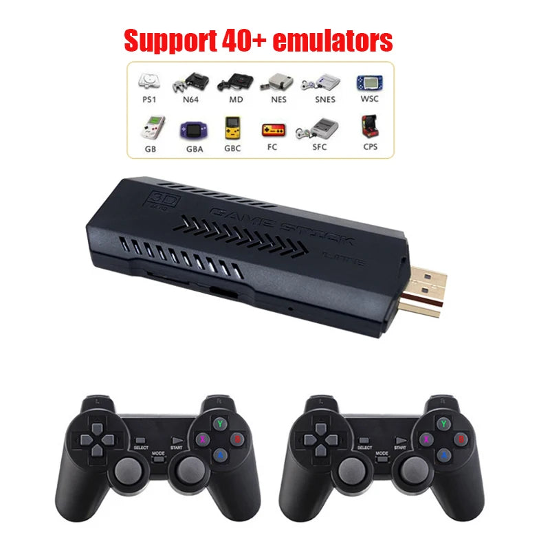 X2 Plus 256G 50000 Jeux GD10 Pro 4K Console de jeux vidéo rétro 3D HD avec manette sans fil TV 50 Émulateur Cadeaux pour enfants