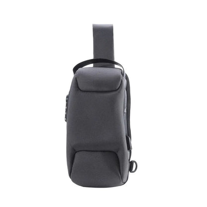 Sacoche pour homme en USB, bandoulière anti-vol, sac à bandoulière imperméable en oxford, sac de taille multifonction pour courtes voyages, sac messager de poitrine.