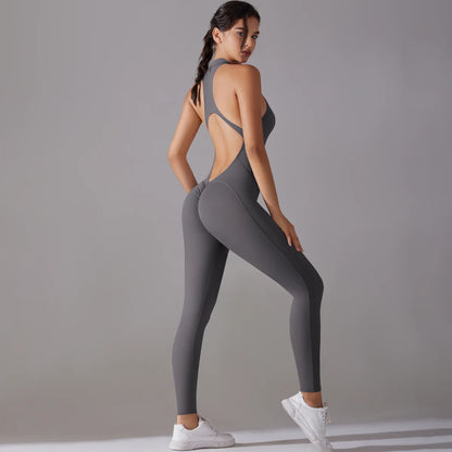 Body Femme Contrôle du Ventre Remontant de Fessiers Sports Shapewea Tenue de Fitness Combinaison de Yoga Vêtements de Sport pour Femme Push-Up.