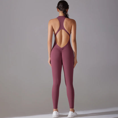 Body Femme Contrôle du Ventre Remontant de Fessiers Sports Shapewea Tenue de Fitness Combinaison de Yoga Vêtements de Sport pour Femme Push-Up.